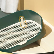 Toilette portatile per addestramento in plastica per animali domestici con pilastro Tappetino per WC Vasino per addestramento per cani Vassoio per addestramento per WC Allenatore urinario Tappetino per pipì - My Store Pet