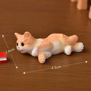 Grandi figurine di gatti carini dall'aspetto reale Display giocattolo Ornamento di plastica per gatti Accessori multiuso per gattini - My Store Pet
