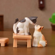 Grandi figurine di gatti carini dall'aspetto reale Display giocattolo Ornamento di plastica per gatti Accessori multiuso per gattini - My Store Pet