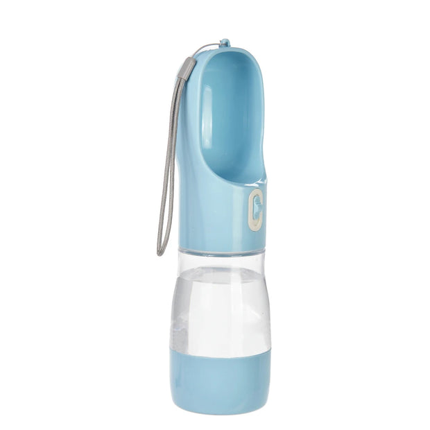 Dispenser portatile per bottiglie d'acqua per cani 2 in 1 Alimentatore per alimenti e acqua per animali domestici Camminate all'aperto Escursionismo Ciotole per cani di piccola taglia - My Store Pet