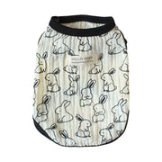 Pet pieghettato coniglio fiore gilet primavera/estate gilet per gatti vestiti per cuccioli orsacchiotto gilet sottile pigiama vestiti per cuccioli - My Store Pet