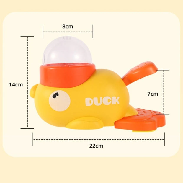 Mangiatoia per cibo per cani Cartoon Duck Design Snack per animali domestici Puzzle Mangiatoia Antiscivolo Cucciolo Automatico Dispenser di cibo per cani e gatti Giocattolo - My Store Pet