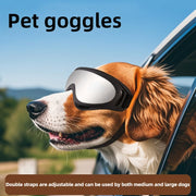 Occhiali da sole per cani regolabili per animali domestici Occhiali da sole anti-UV Protezione per gli occhi Occhiali da sole per cani neri ampiamente utilizzati Forniture per cani da compagnia - My Store Pet