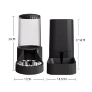 Distributore d'acqua per gatti Alimentatori e fontana a prova di umidità Design staccabile di grande capacità Accessori per gatti per gatti - My Store Pet