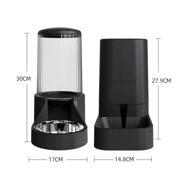 Distributore d'acqua per gatti Alimentatori e fontana a prova di umidità Design staccabile di grande capacità Accessori per gatti per gatti - My Store Pet