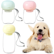 Alimentatore per animali domestici Ciotola Distributore d'acqua 2 in 1 Cibo portatile design pieghevole portatile Gatto Viaggio all'aperto Tazze per funghi Forniture per animali domestici - My Store Pet
