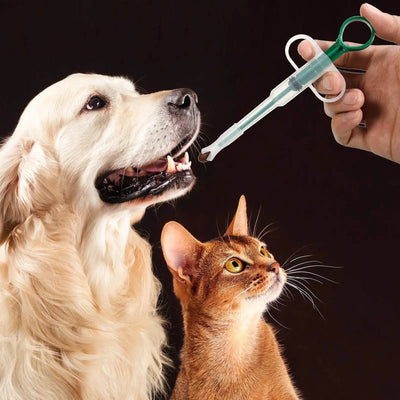 Dispenser per farmaci per animali domestici, bastoncino per alimentazione a pressione per cani e gatti, pillole per mangiare, pillole, manufatti per farmaci, cura del malattia degli animali domestici - My Store Pet