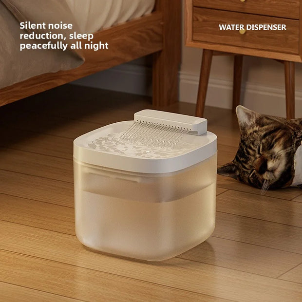 Distributore d'acqua per animali domestici Filtro di circolazione automatico Distributore intelligente per gatti Alimentatore d'acqua per cani di grande capacità - My Store Pet
