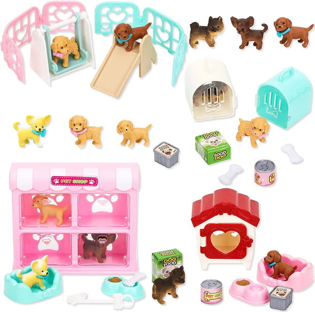 Giocattoli per gatti per bambini Giochi di finzione Set di personaggi per gatti Giocattoli per bambini Giochi di ruolo interattivi per gatti Centro realistico per la cura dei gatti - My Store Pet