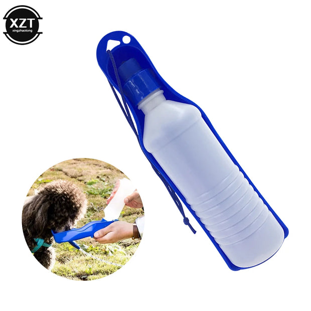 Bottiglia d'acqua per cani da compagnia in plastica portatile da viaggio all'aperto ciotola per l'alimentazione dell'acqua potabile pieghevole bollitore automatico per l'alimentazione dell'acqua - My Store Pet
