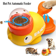 Alimentatore automatico per animali domestici Gatti Dispenser di cibo per cani Alimentatore automatico Cucciolo Cartoon Anatra Design utilizzato per addestrare cani Accessori Gatti Gatto - My Store Pet