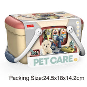 Fai finta di giocare a un cucciolo per la cura degli animali domestici con peluche per cani di peluche per i più piccoli Doctor Play Kit veterinario Giocattoli per bambini Ragazze con - My Store Pet