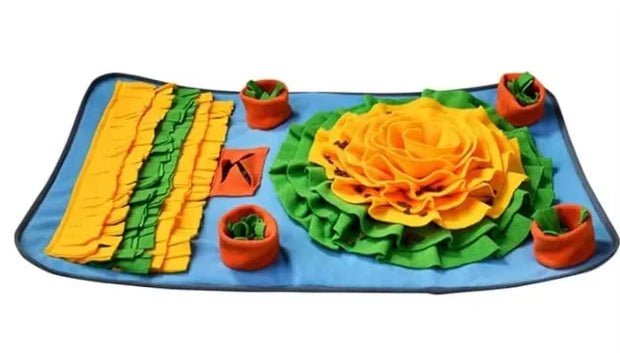 Cane Olfactory Tappeto Zerbino Sniffing Pad Puzzle per cani Ciotola per alimentazione lenta Dispenser di cibo Tappeto Naso Odore Formazione Lavabile Giocattoli per cani - My Store Pet