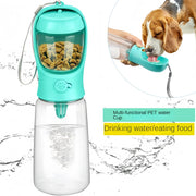 Bottiglia d'acqua per animali domestici materiale portatile per uso alimentare cane gatto viaggio bottiglia per tazza d'acqua per animali domestici con Dispenser di cibo bottiglia d'acqua per cuccioli - My Store Pet