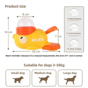 Alimentatore automatico per animali domestici Gatti Dispenser di cibo per cani Alimentatore automatico Cucciolo Cartoon Anatra Design utilizzato per addestrare cani Accessori Gatti Gatto - My Store Pet