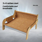 Nuovo prodotto divano per gatti, lettino per gatti, tappetino in rattan, divano per animali domestici, universale per gatti e cani, forniture per animali domestici resistenti ai graffi e senza spargimento - My Store Pet