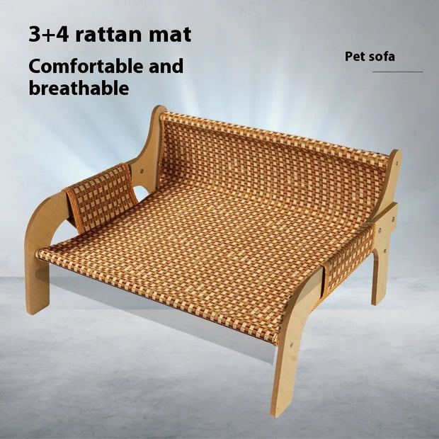 Nuovo prodotto divano per gatti, lettino per gatti, tappetino in rattan, divano per animali domestici, universale per gatti e cani, forniture per animali domestici resistenti ai graffi e senza spargimento - My Store Pet