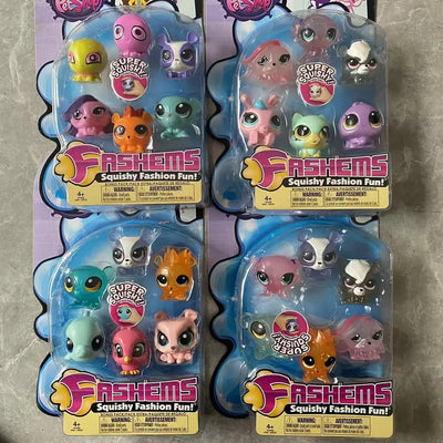 PetShop Animali domestici nella casa Simpatico cartone animato autentico Versione Q Gatto e cane Animale Ornamenti fatti a mano Giocattolo modello SuperSQUISHY - My Store Pet