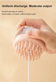 1pc Pet Bath Brush Silicone morbido con Dispenser di Shampoo massaggio delicato per toelettatura e pulizia di pellicce e capelli - My Store Pet