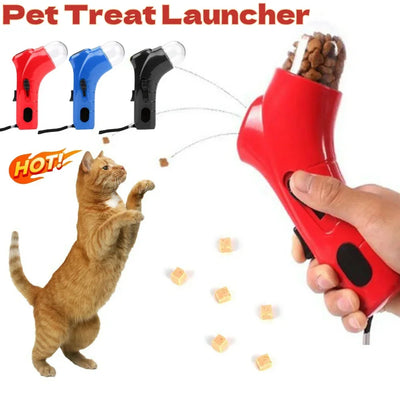 Attrezzatura per l'addestramento alimentare per cani Dispenser interattivo portatile per dolcetti Pistola lanciatore Dispenser interattivo per snack per cuccioli Forniture per animali domestici - My Store Pet