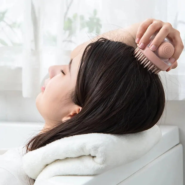 1pc Pet Bath Brush Silicone morbido con Dispenser di Shampoo massaggio delicato per toelettatura e pulizia di pellicce e capelli - My Store Pet