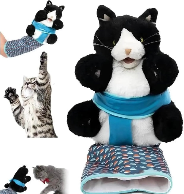 Guanti giocattolo per animali domestici Gatti Giocattoli interattivi per gatti Guanti da wrestling per gatti Giocattoli da wrestling per gatti Burattino Giocattoli per gatti Forniture per animali domestici Bambole per gatti C - My Store Pet