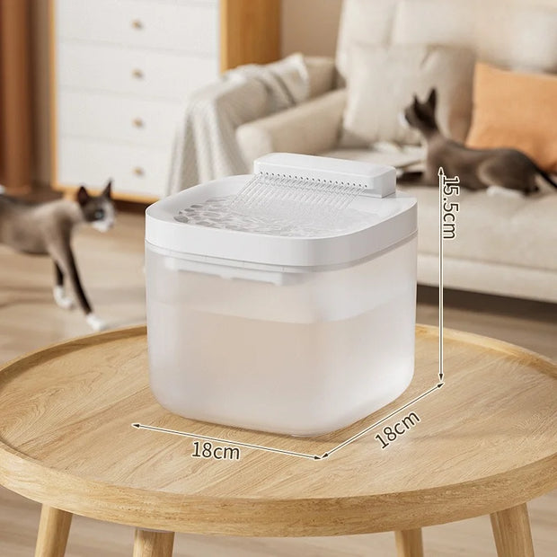 Distributore d'acqua per animali domestici Filtro di circolazione automatico Distributore intelligente per gatti Alimentatore d'acqua per cani di grande capacità - My Store Pet