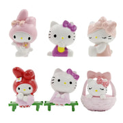 Gatto KT, 6 tipi di cestini di fiori, ciondolo portachiavi, ornamento per torta, ornamento per auto, simpatico gatto. - My Store Pet