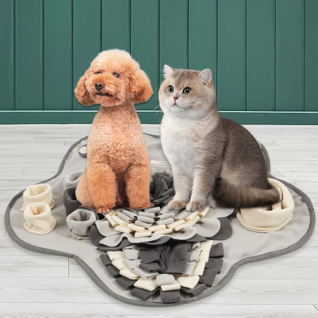 Tappetino da fiuto per cani Giocattoli per animali domestici Addestramento interattivo Sniff Tappetino per alimentazione naturale Squeaker Trattare per cani Alleviare la pressione Snuffle Toys - My Store Pet