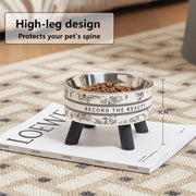 Ciotole alte per animali domestici in acciaio inossidabile, design rimovibile, per gatti, cuccioli, cani di piccola taglia - My Store Pet