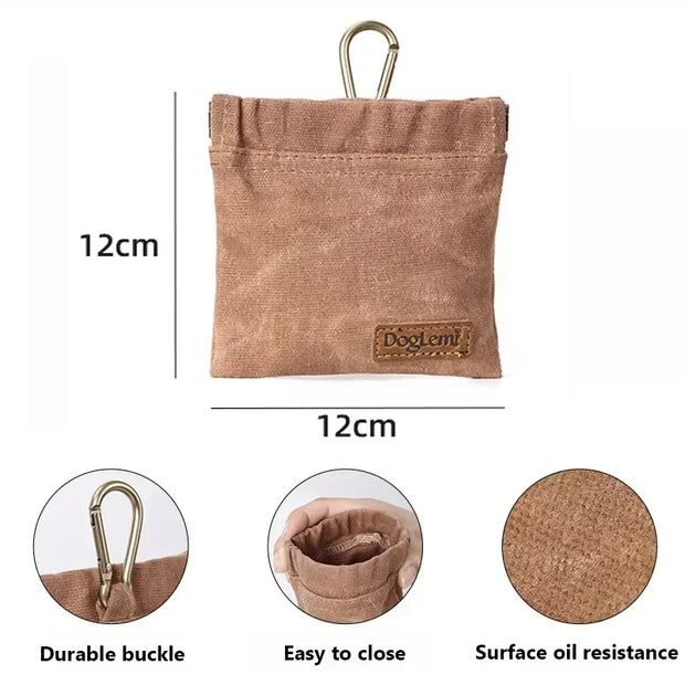 Borsa per snack per addestramento del cane Borsa da viaggio per cani da compagnia all'aperto Borsa per dispenser di cibo portatile resistente all'olio Accessori durevoli per animali domestici - My Store Pet