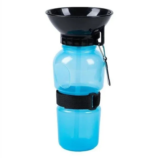 Bottiglia d'acqua per cani da compagnia portatile da esterno da 500 ml per estrusione di grandi dimensioni, tazza d'acqua da viaggio per cani, ciotola per mangiatoia per acqua potabile per cani e gatti - My Store Pet