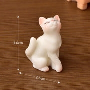 Grandi figurine di gatti carini dall'aspetto reale Display giocattolo Ornamento di plastica per gatti Accessori multiuso per gattini - My Store Pet