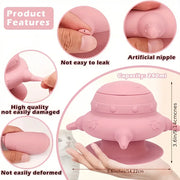 Mangiatoia per il seno in silicone per animali domestici, mangiatoia multifunzionale per ciuccio per animali domestici, biberon per cuccioli, contenitore per alimenti per gattini, cani e gatti - My Store Pet