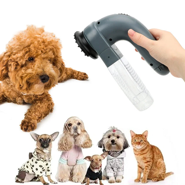 Ventosa elettrica per peli di animali domestici aspirapolvere portatile spazzola per la rimozione dei peli di pelliccia pettine per cani e gatti dispositivo di aspirazione per toelettatura accessori per animali domestici - My Store Pet