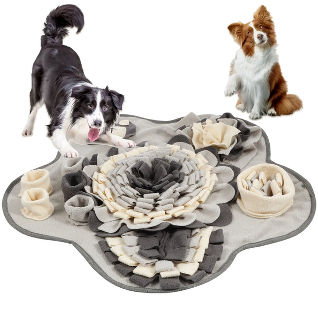Tappetino da fiuto per cani Giocattoli per animali domestici Addestramento interattivo Sniff Tappetino per alimentazione naturale Squeaker Trattare per cani Alleviare la pressione Snuffle Toys - My Store Pet