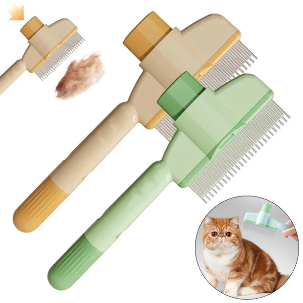 Spazzola per massaggio per toelettatura gatti Pettine per animali domestici Spazzola professionale per rimozione peli di animali domestici con nodo aperto Pettine per gattini durevole Accessori per animali domestici - My Store Pet