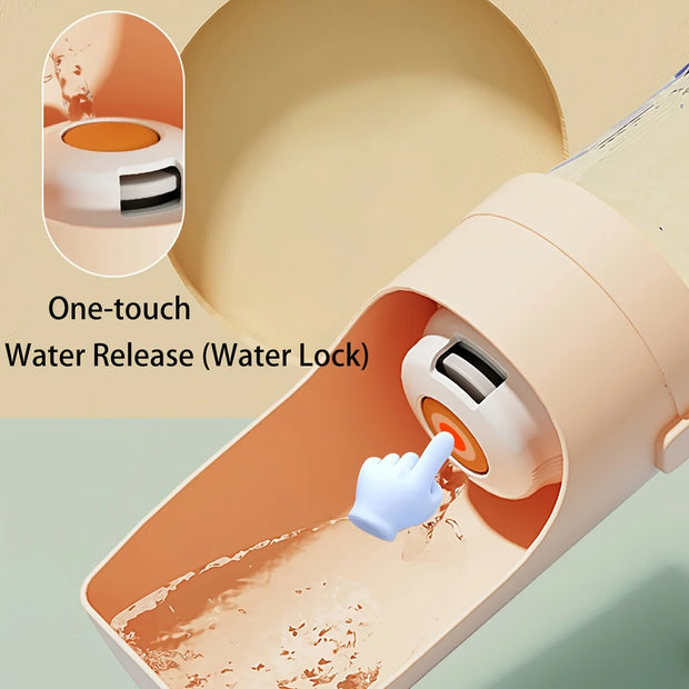 Bottiglia d'acqua portatile per cani Distributore di idratazione per animali domestici durevole Passeggiate all'aperto Escursionismo Viaggi Bottiglia ergonomica per animali domestici Distributore d'acqua per cani - My Store Pet