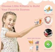 Giocattoli per gatti per bambini Giochi di finzione Set di personaggi per gatti Giocattoli per bambini Giochi di ruolo interattivi per gatti Centro realistico per la cura dei gatti - My Store Pet