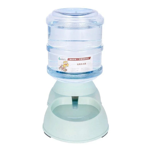 Pet Feeder Automatic Food Dispenser Cat Dog Plastic Drinking Bowl 3.75L High Capacity Creative Mini Mineral Water Bottle Design - My Store Pet