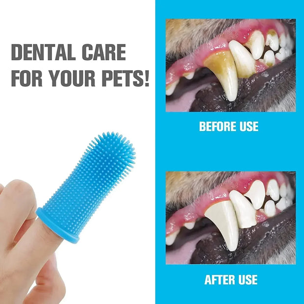 3/1 pz spazzolino da denti per animali domestici prodotti per animali domestici spazzolino da denti per gatti per prodotti per cani pulizia dei denti per cani di piccola taglia gatti denti puliti cucciolo - My Store Pet