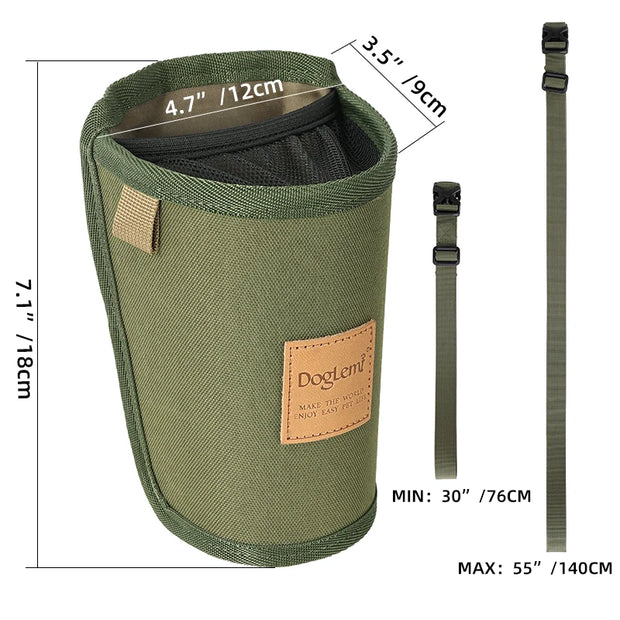 Tasca portatile per snack per cani Borsa per snack per cani da passeggio all'aperto Marsupio per animali domestici Custodia per addestramento per cuccioli Ricompensa alimentare Forniture per animali domestici - My Store Pet