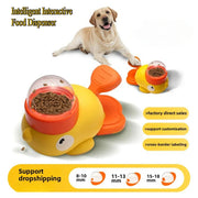Alimentatore automatico per animali domestici Gatti Dispenser di cibo per cani Alimentatore automatico Cucciolo Cartoon Anatra Design utilizzato per addestrare cani Accessori Gatti Gatto - My Store Pet