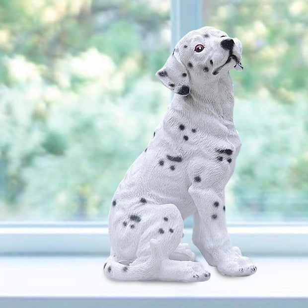 Statua di cane Scultura animale Resina Simpatico ornamento creativo per prato decorativo - My Store Pet