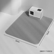 Tappetino per lettiera per gatti Tappetino impermeabile e antispruzzo Tappetino per il controllo della sabbia a doppio strato Tappetino per perdite per WC per gatti Accessori sicuri per animali domestici - My Store Pet