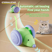 Giocattoli per animali domestici Giocattolo interattivo per gatti Auto elettrica per mouse - Teaser automatico con prodotti per animali domestici per evitare ostacoli intelligenti - My Store Pet