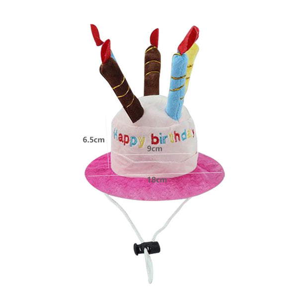 Cappello per cani da compagnia per la festa di compleanno Cappelli per cani regolabili Gatti Costumi per cani Toelettatura per cuccioli Cappello per animali domestici - My Store Pet