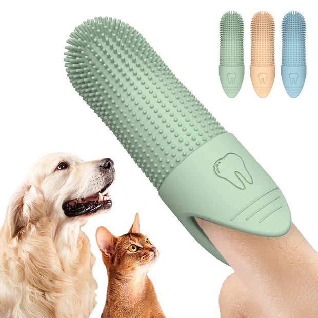 Spazzolino da denti per cani, 360 °   Spazzolino da denti per la pulizia dei cani, spazzolino da denti per cani in silicone alimentare per cani e gatti - My Store Pet