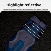 Scarpe per cani regolabili impermeabili calde e proteggono i piedi Scarpe riflettenti per cani di piccola taglia Prodotti per animali domestici facili da pulire - My Store Pet