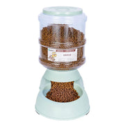 Pet Feeder Automatic Food Dispenser Cat Dog Plastic Drinking Bowl 3.75L High Capacity Creative Mini Mineral Water Bottle Design - My Store Pet